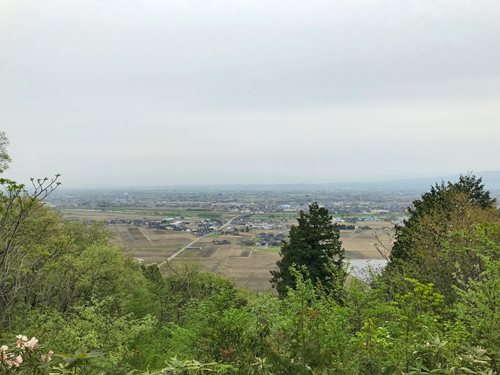 鴨城跡の本丸からの眺め