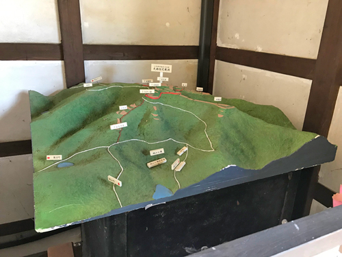 今石動城のジオラマ