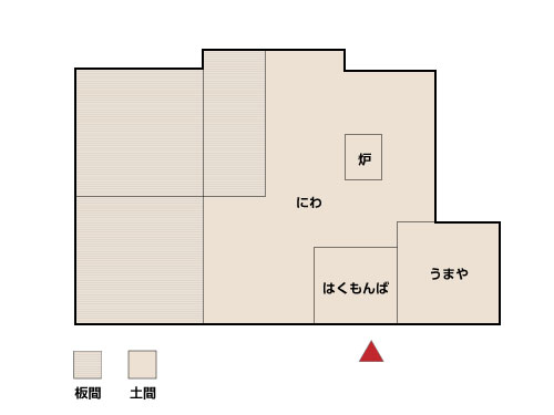 旧橋本家住宅の間取り