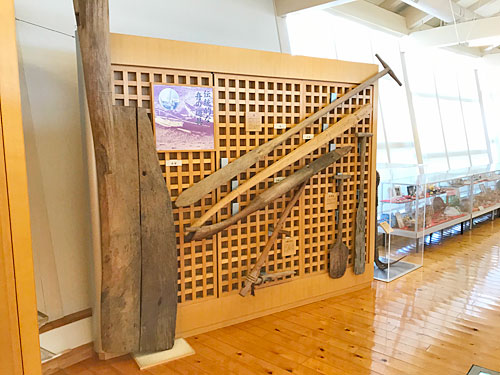 昔の舟の部品展示