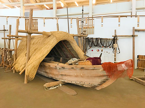 海と渚の博物館の舟小屋