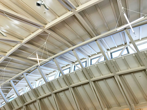 海と渚の博物館の船底天井