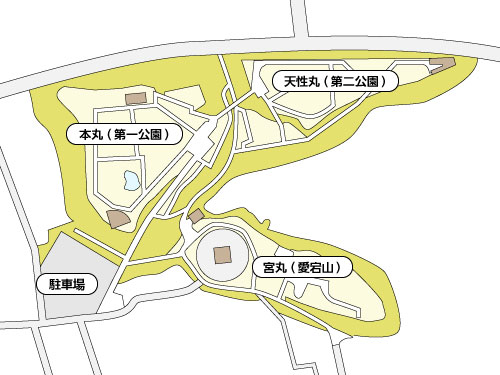 小丸山城址公園 全体図