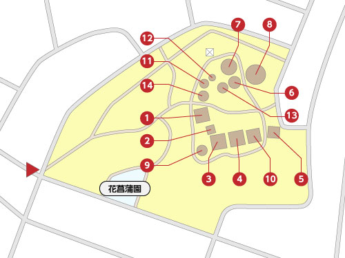 松が岡古墳公園のマップ
