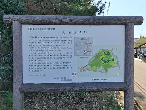 荒屋古墳群の説明版