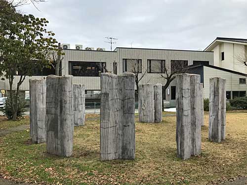 チカモリ遺跡公園の環状木柱列