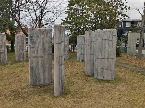 環状木柱列の入口