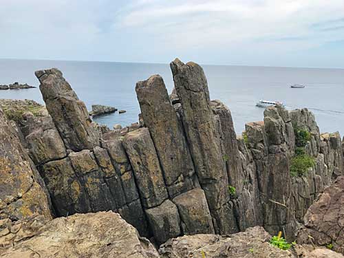 東尋坊の柱状節理