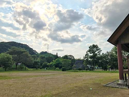 石川県埋蔵文化財センターの外庭