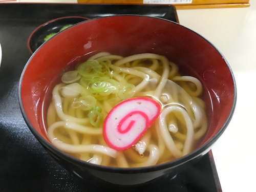 山田食堂のミニうどん