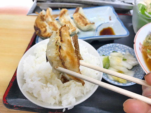 餃子とごはん