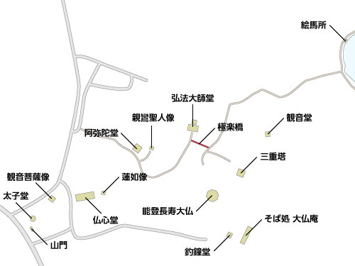 真和園の全体図