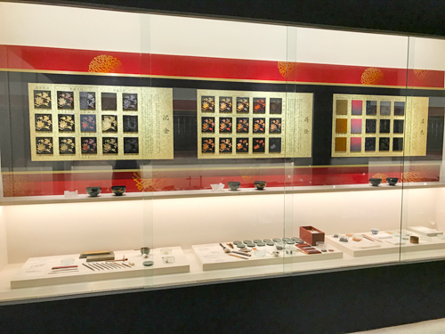 沈金・蒔絵・呂色のサンプル