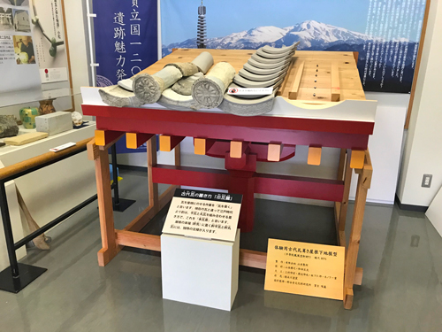 古代瓦の再現展示