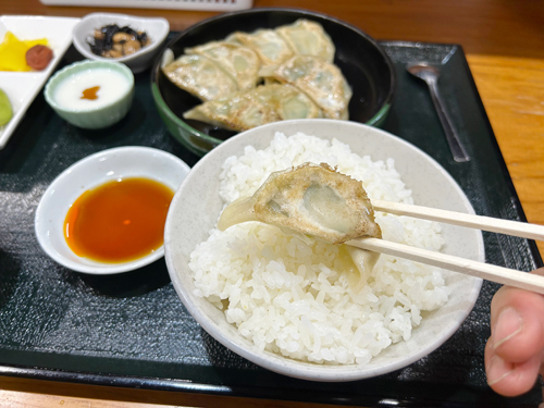 餃子とごはん